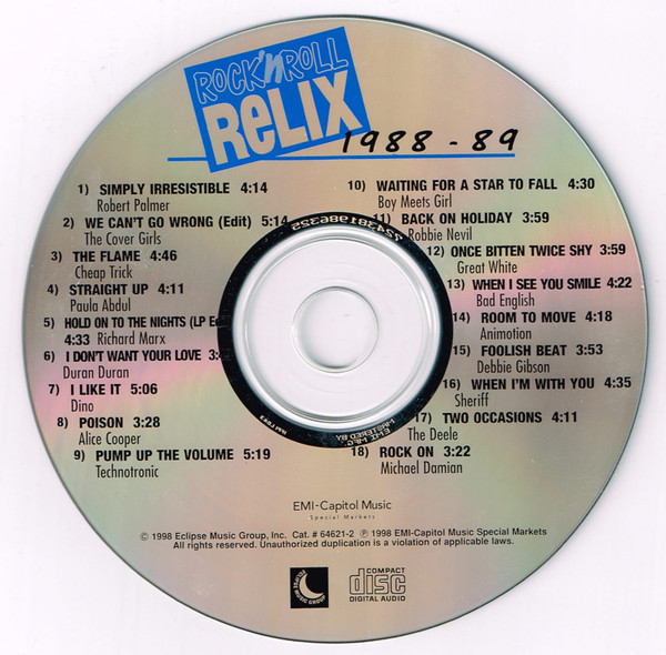 baixar álbum Download Various - Rock N Roll Relix 1988 1989 album