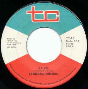 Fernand Gignac - La Vie album cover