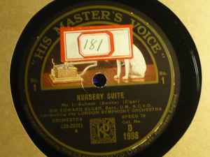 Elgar London Session Orchestra Nursery Suite 1931 Shellac