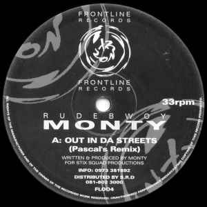 Rude Bwoy Monty - Out In Da Streets (Remixes) album cover