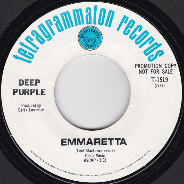 Deep Purple – Emmaretta (1969, Vinyl) - Discogs