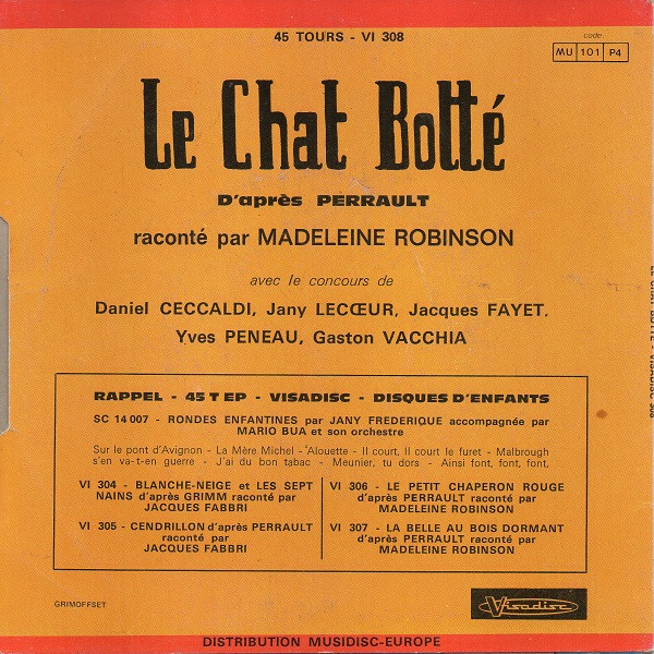 descargar álbum Perrault Madeleine Robinson - Le Chat Botté