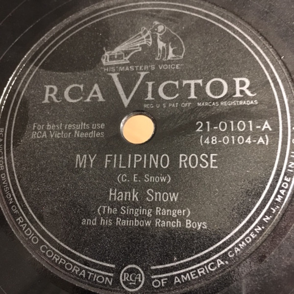 Hank Snow (The Singing Ranger) And His Rainbow Ranch Boys – My