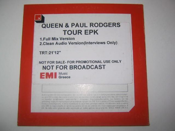 lataa albumi Queen + Paul Rodgers - Tour EPK