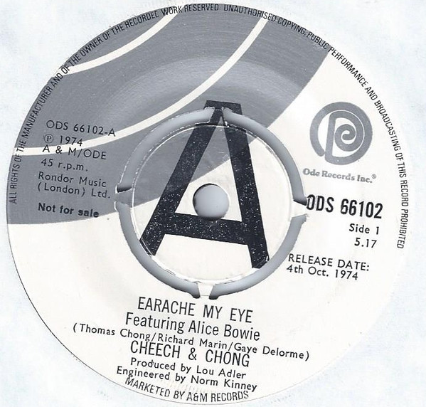 Cheech & Chong – Earache My Eye / Turn That Thing Down (1974