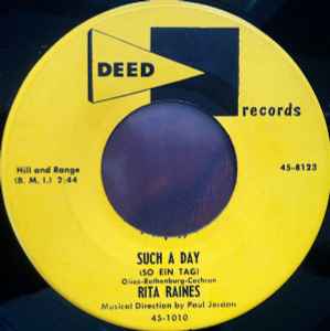 Rita Raines - Such A Day (So Ein Tag) / Ol' Devil Moon album cover