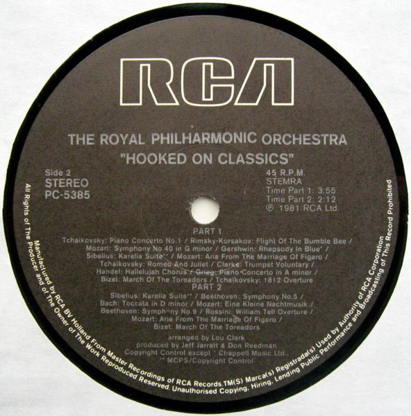 The Royal Philharmonic Orchestra - Hooked On Classics (Special 12" Disco Mix) | RCA (PC-5385) - 3