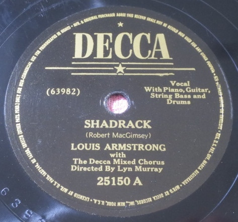 descargar álbum Louis Armstrong With The Decca Mixed Chorus - Shadrack Jonah And The Whale