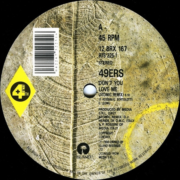 49ers – Don't You Love Me (1990, Vinyl) - Discogs