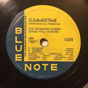The Swinging Swedes – Summertime / Pick Yourself Up (1953, Shellac