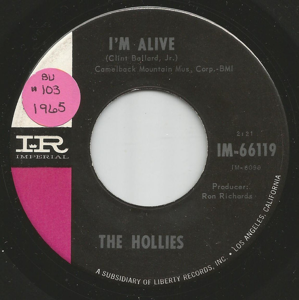 The Hollies – I'm Alive (1965, Vinyl) - Discogs