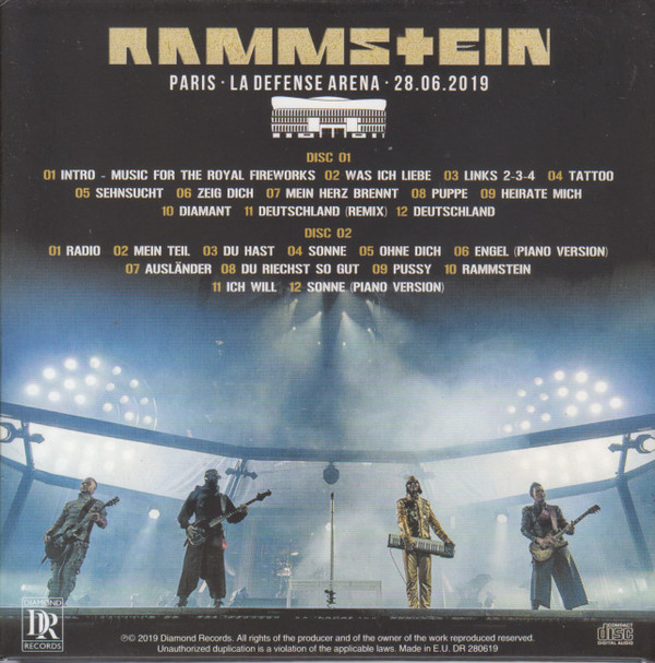 ladda ner album Rammstein - Paris La Defense Arena 28062019