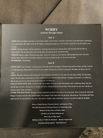baixar álbum Worry - Wisdom Through Shame