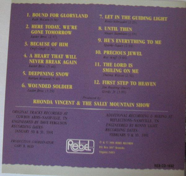 lataa albumi Download Rhonda Vincent & The Sally Mountain Show - Bound For Gloryland album