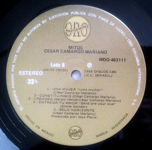télécharger l'album Cesar Camargo Mariano - Mitos