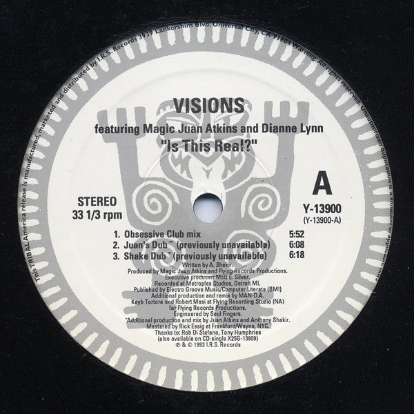 Visions Featuring Magic Juan Atkins* And Dianne Lynn – Is This Real?