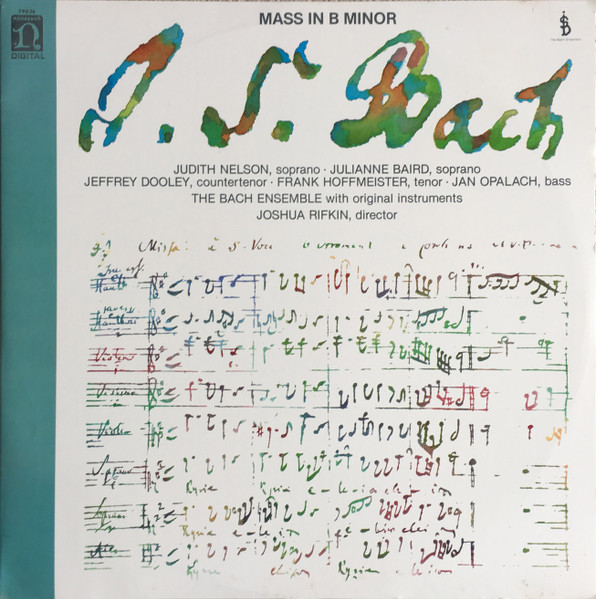 Bach Mass in B Minor Joshua Rifkin(リフキン)　CD2枚