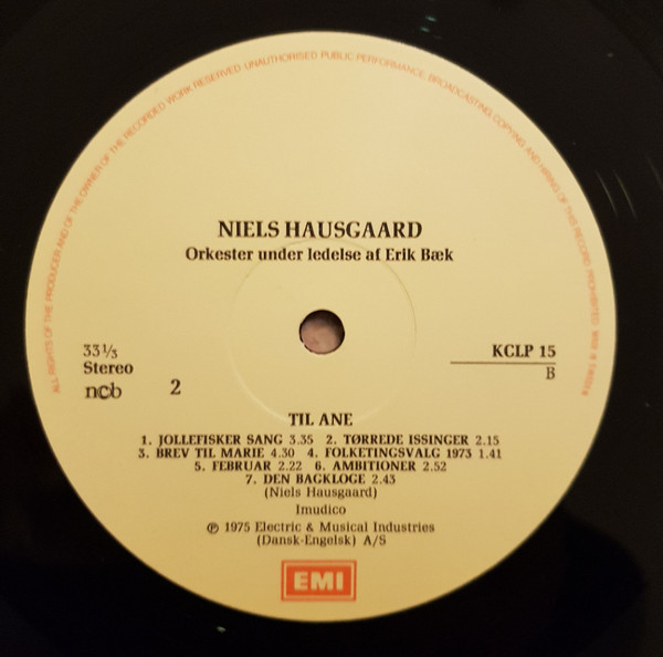 Album herunterladen Niels Hausgaard - Til Ane