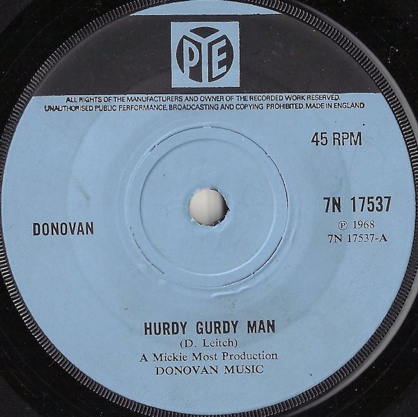 EP☆Donovan☆Hurdy Gurdy Donovan UK Pye オリ - 洋楽