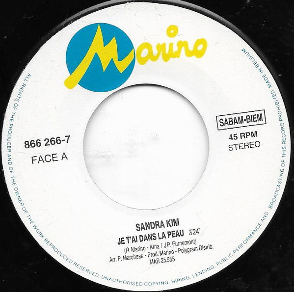 lataa albumi Sandra Kim - Je TAi Dans La Peau