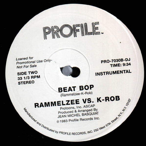 全国のネット通販 激レア RAMMELLZEE VS K-ROB - BEAT BOP レコード