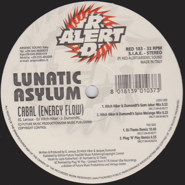 Lunatic Asylum – Cabal (Energy Flow) (2000, Vinyl) - Discogs