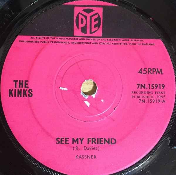 The Kinks – See My Friend (1965, Solid Centre, Vinyl) - Discogs