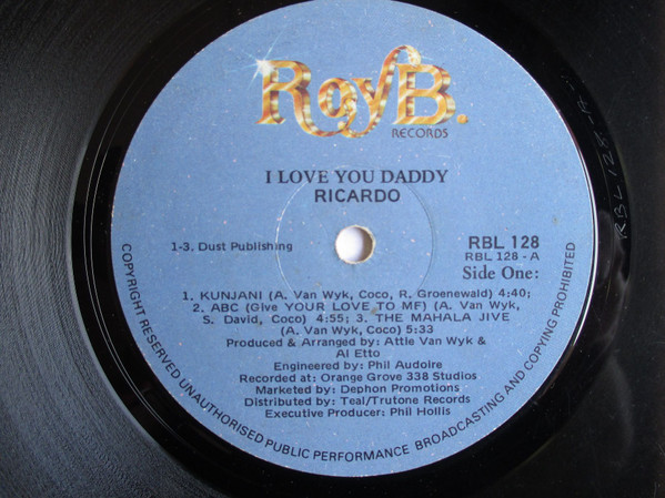 télécharger l'album Ricardo - I Love You Daddy