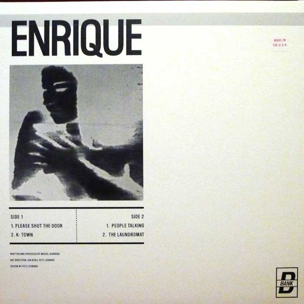 Enrique - Please Shut The Door | BANK Records NYC (BNK-001) - 2