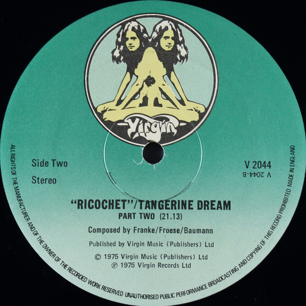 Tangerine Dream - Ricochet | Virgin (V 2044) - 4