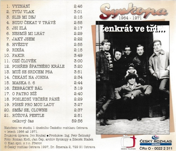last ned album Synkopa - Tenkrát Ve Tři 1964 1971