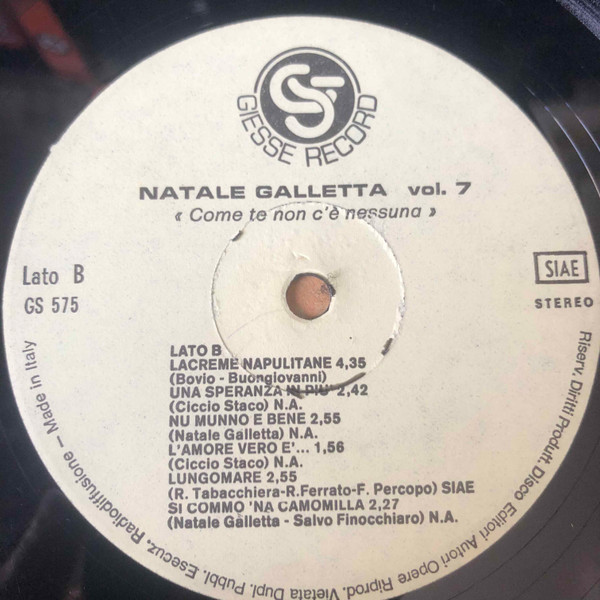 descargar álbum Natale Galletta - Come Te Non Cè Nessuna Vol 7