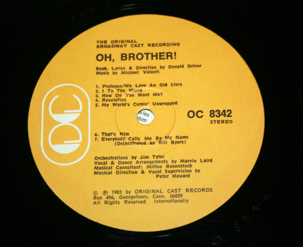 lataa albumi Donald Driver, Michael Valenti - Oh Brother