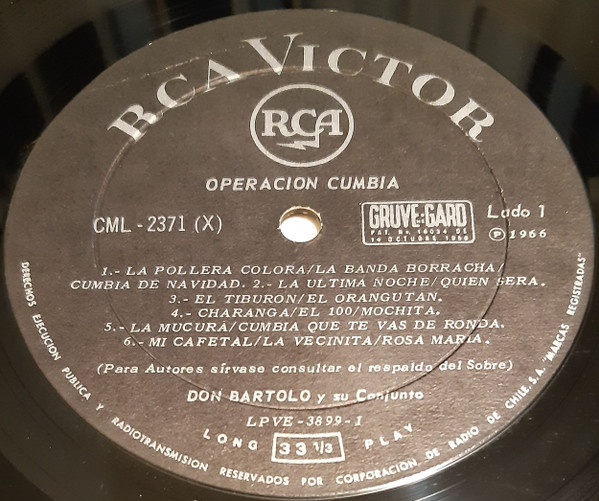 last ned album Don Bartolo Y Su Conjunto - Operacion Cumbia
