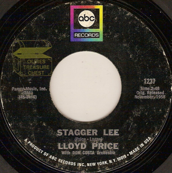 Lloyd Price – Stagger Lee / Personality (1969, Vinyl) - Discogs
