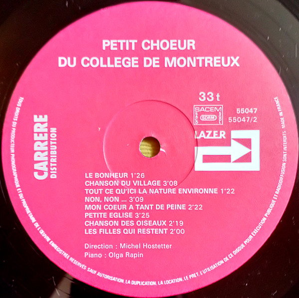 baixar álbum Le Petit Chœur Du Collège De Montreux - Le Petit Chœur Du Collège De Montreux