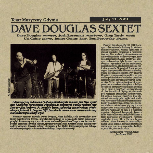 télécharger l'album Dave Douglas Sextet - Gdynia Summer Jazz Days 2001
