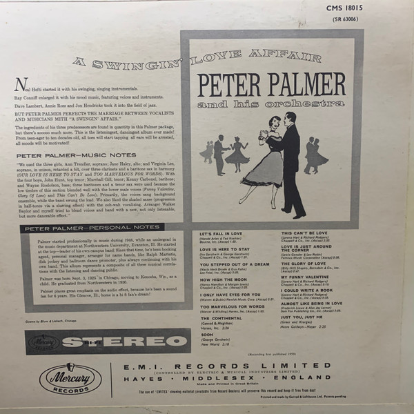 lataa albumi Peter Palmer - A Swingin Love Affair