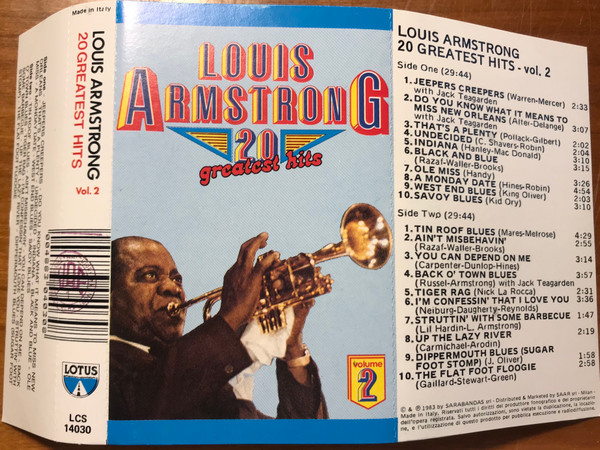 Louis Armstrong – Louis Armstrong 20 Greatest Hits Vol II (1985 