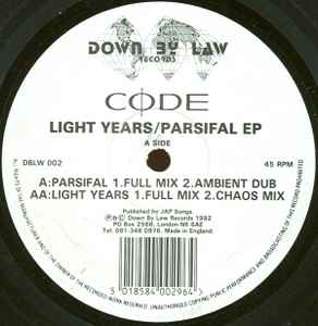 Code - Light Years / Parsifal EP album cover