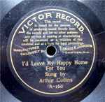 Cover of I'd Leave My Happy Home For You, 1900-12-00, Shellac
