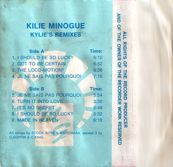 Kylie Minogue u003d カイリー・ミノーグ - Kylie's Remixes u003d カイリーズ リミクスィーズ | Releases |  Discogs