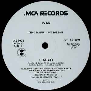 War – Galaxy (1978, Vinyl) - Discogs
