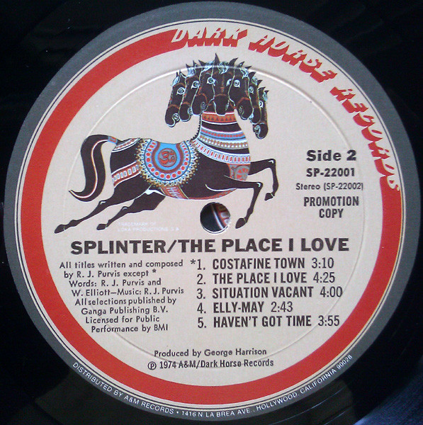 Splinter – The Place I Love (1974, Gatefold, Vinyl) - Discogs