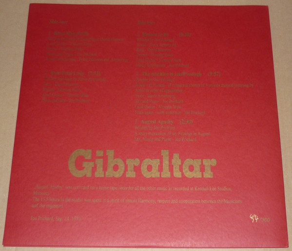 Album herunterladen Joe Prichard And Gibraltar - Joe Prichard And Gibraltar