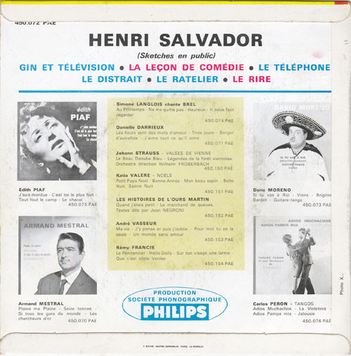 last ned album Henri Salvador - Sketches En Public