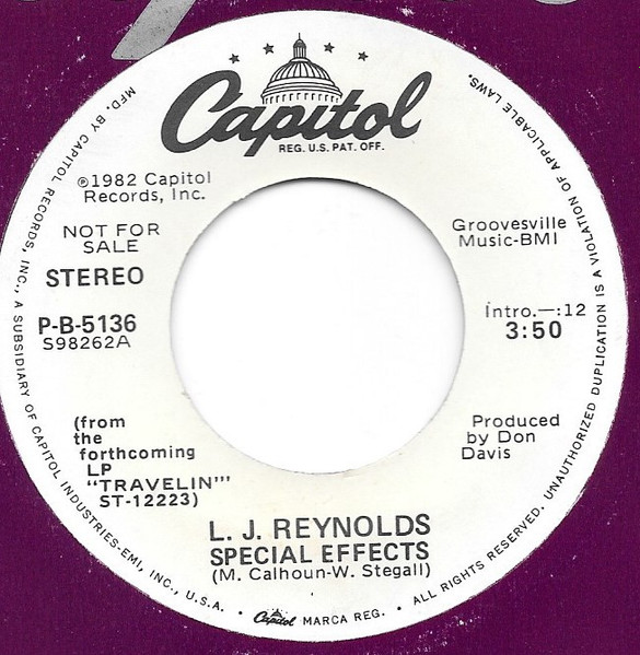 L.J. Reynolds – Special Effects (1982, Vinyl) - Discogs