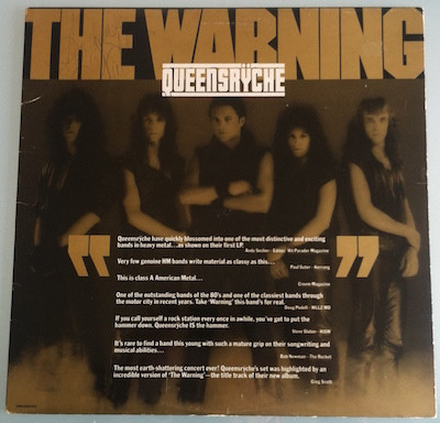 Queensrÿche – The Warning (1985, Vinyl) - Discogs