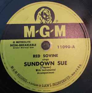 Red Sovine - Sundown Sue / Don't Worry  album cover