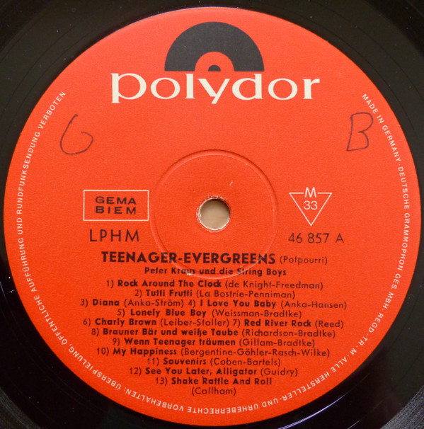 last ned album Peter Kraus Und Seine StringBoys - Teenager Evergreens